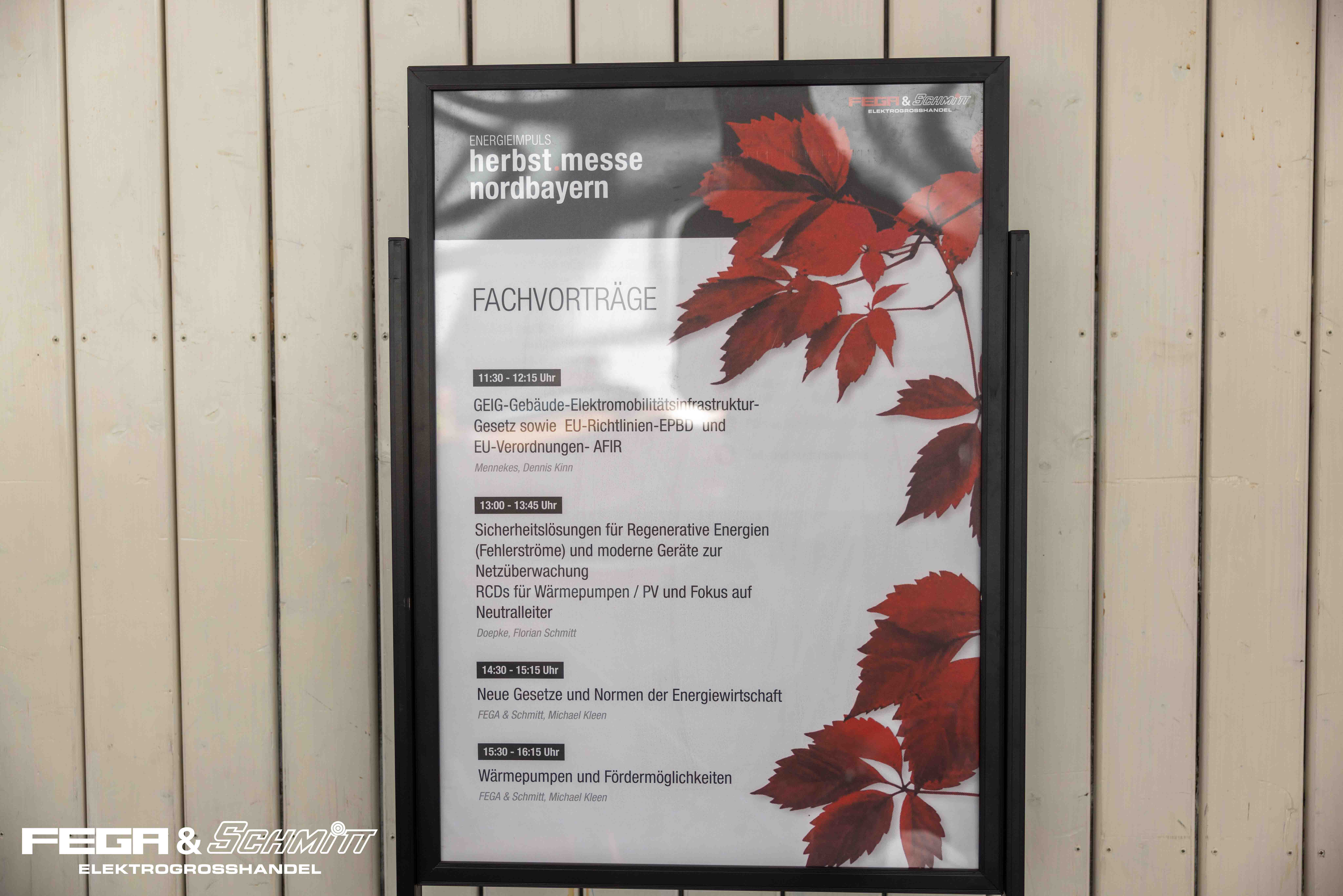 Programmschild der Herbstmesse Nordbayern.
