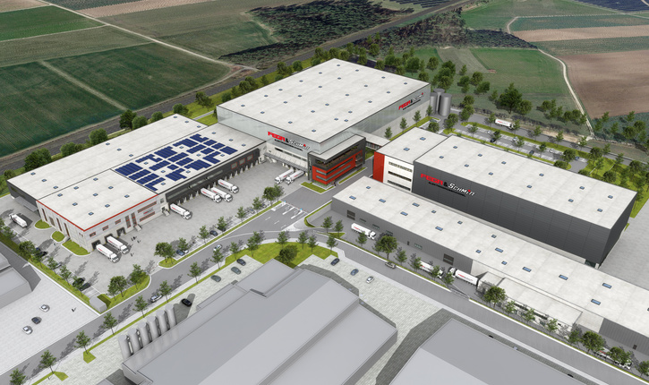 Digitale Visualisierung des FEGA & Schmitt Logistikzentrums in Heilsbronn